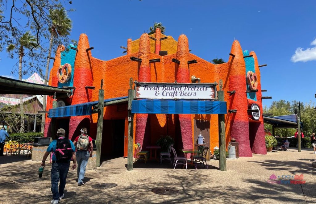 Busch Gardens Tampa Bay twisted pretzels shop