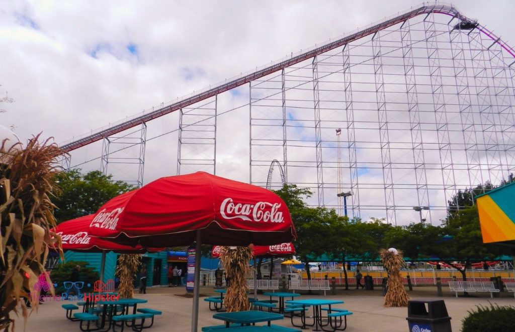 Cedar Point Magnum XL Lift view from sitting area. Keep reading to learn about the best Cedar Point rides.