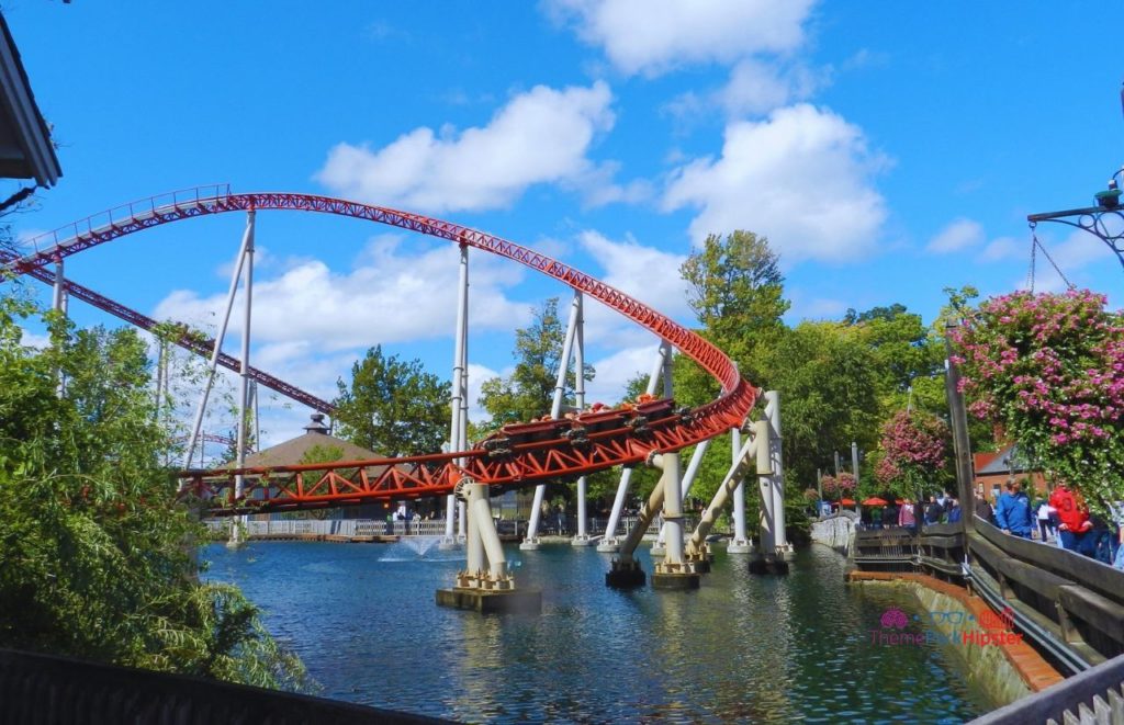 Cedar Point Maverick Roller Coaster Zooming By with ThemeParkHipster.