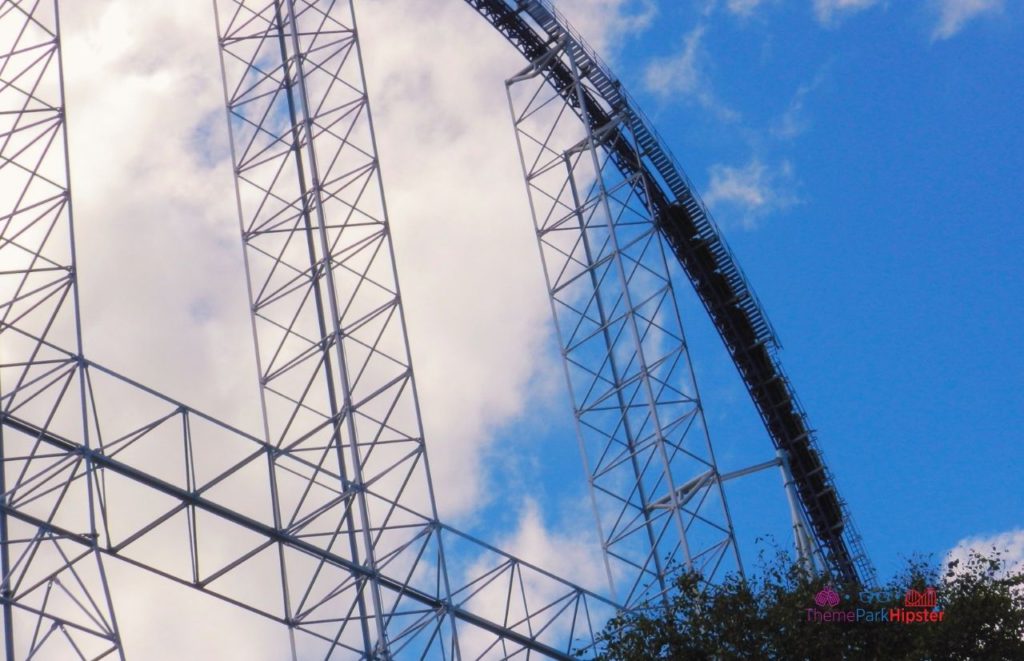 Cedar Point Millennium Force going down drop