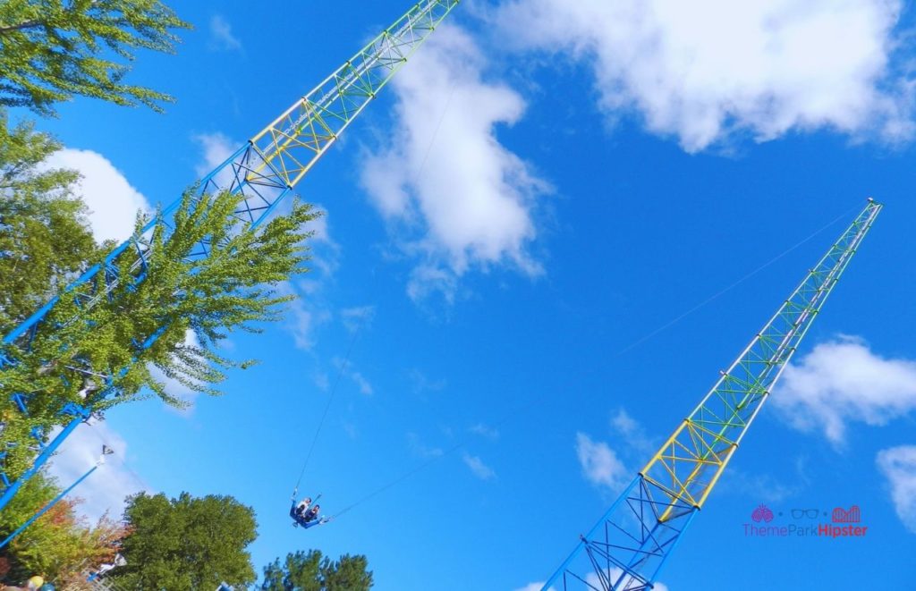 Cedar Point Sling Shot Ride Tower. Keep reading for more Cedar Point Solo Travel Tips!