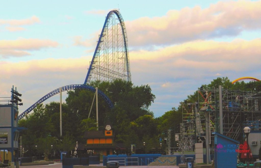 Cedar Point Sunrise over Millennium Force Roller Coaster