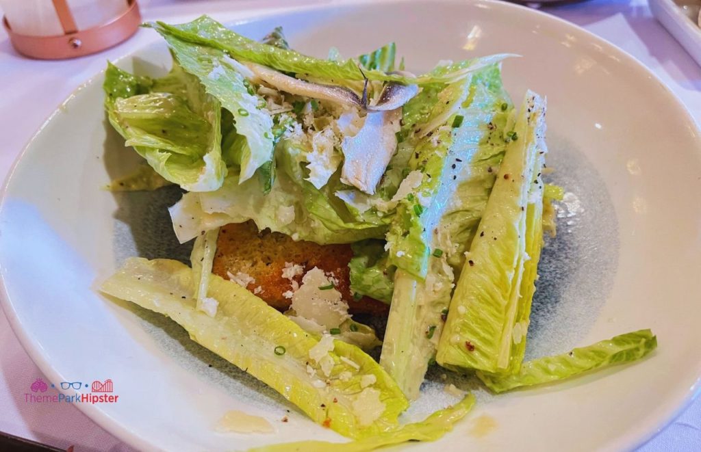 Yachtsman Steakhouse Yacht and Beach Club Resort Walt DIsney World Caesar Salad with Anchovies