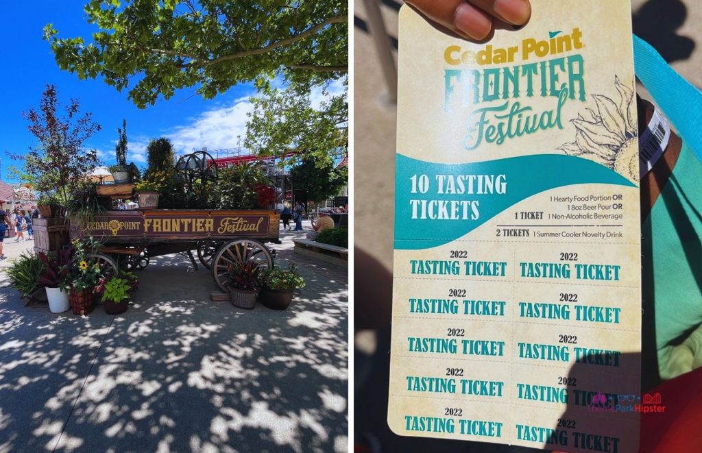 Cedar Point Frontier Festival Tasting Card