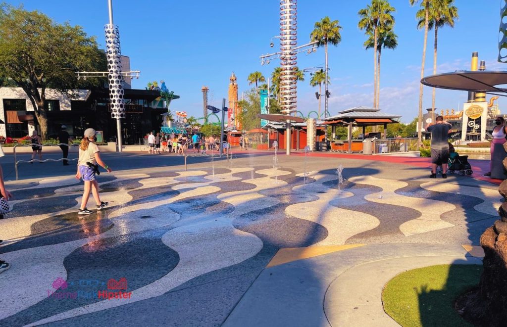 Universal Orlando Resort Citywalk Water area to cool off. Keep reading to get the guide to 4th of July at Universal Studios on Independence Day.