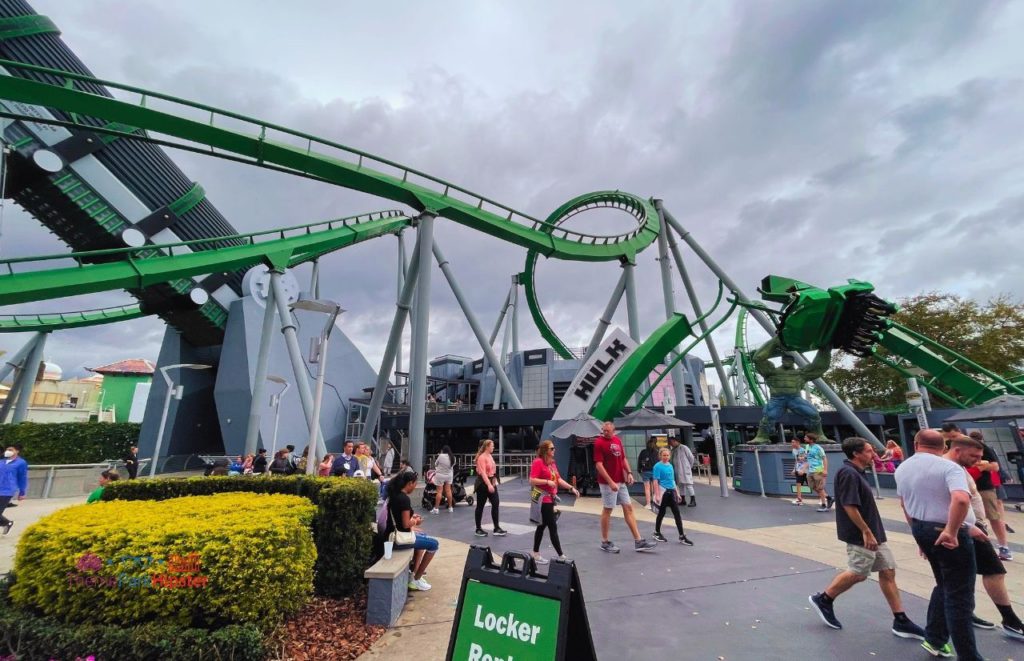 Universal Orlando Resort Hulk Roller Coaster at Islands of Adventure one of the Best Rides and Attractions at Islands of Adventure for Solo Travelers.