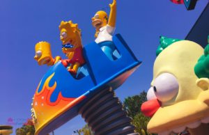 Universal Orlando Resort The Simpsons Ride Entrance with Krusty Clown at Universal Studios