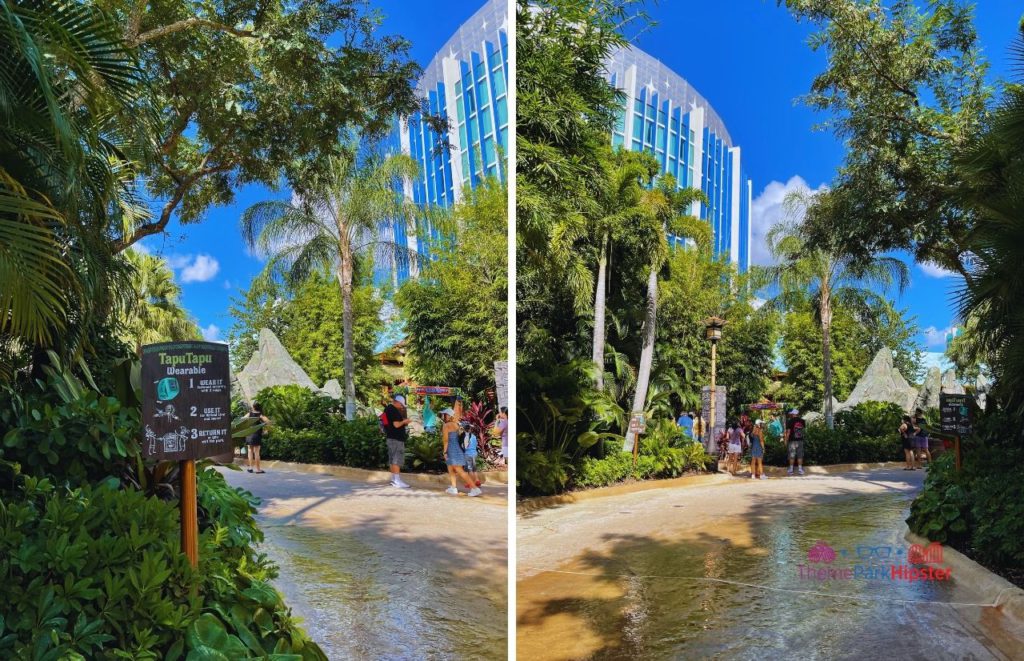 Universal Orlando Resort Volcano Bay Tapu Tapu Sign with Cabana Bay. Keep reading to get the best things to do at Universal Orlando for adults.