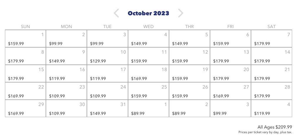 Universal Studios Express Pass Prices by Day for 2023 and 2024