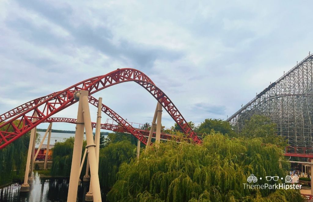 Cedar Point Red Maverick Roller Coaster (2)