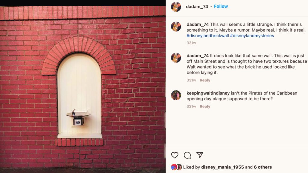 Disneyland Red Brick Wall Test. Keep reading for the hidden best kept secrets of Disneyland!