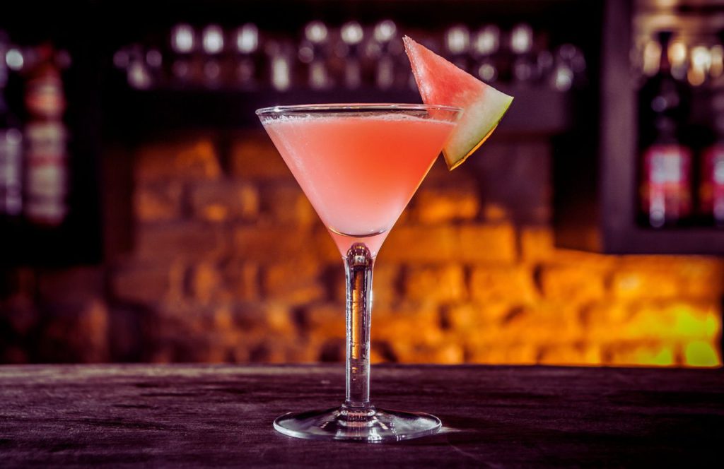 Spicy Watermelon Martini Cocktail. One of the best things for adult to do at Disney World.