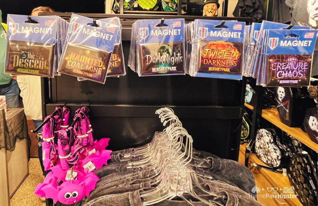 2024 Halloween Magnet of Houses Hersheypark Dark Nights NO BOO Necklaces. Keep reading to learn about Halloween at Hersheypark in Hershey, Pennsylvania!