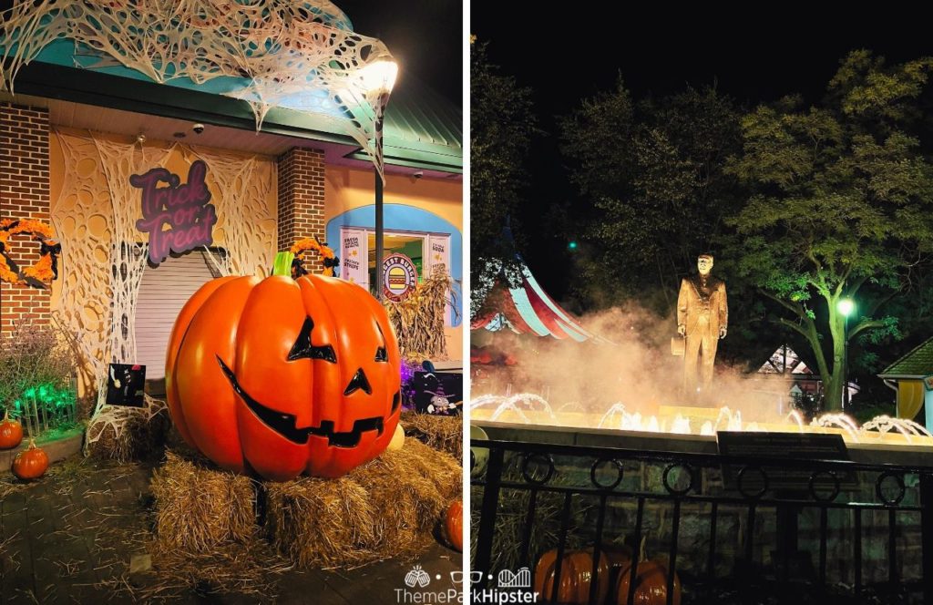 Halloween Pumpkin Patch Area and Statue 2024 Hersheypark Dark Nights. Keep reading to learn about Halloween at Hersheypark in Hershey, Pennsylvania!