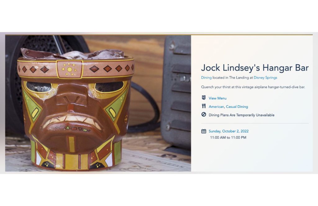 Jock Lindsay Hangar Bar Cool Headed Monkey Cocktail in Tiki Cup. Keep reading to get the best drinks at Disney Springs and the best adult beverages at Walt Disney World!