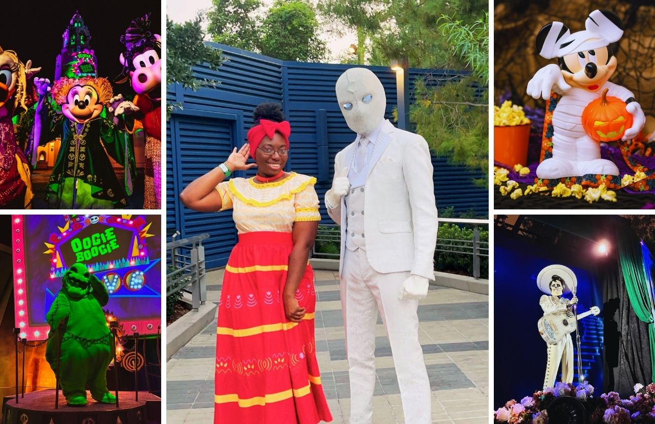 Victoria Wade as Dolores Madrigal from Encanto at Halloween at Disneyland and Disney California Adventure Oogie Boogie Bash Party