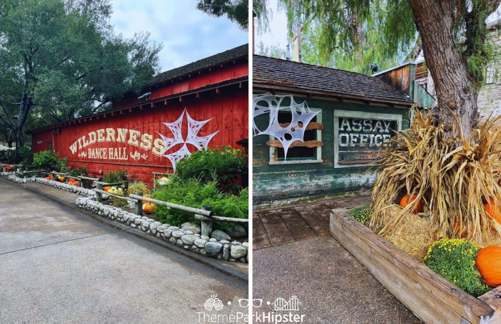 Wilderness Dance Hall next to Assay Office Knott's Berry Farm at Halloween Knott's Scary Farm