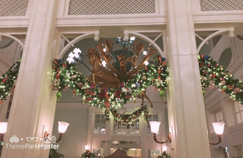 Disney Boardwalk Inn Christmas Lobby Decor. One of the best things to Do at Disney World for Christmas