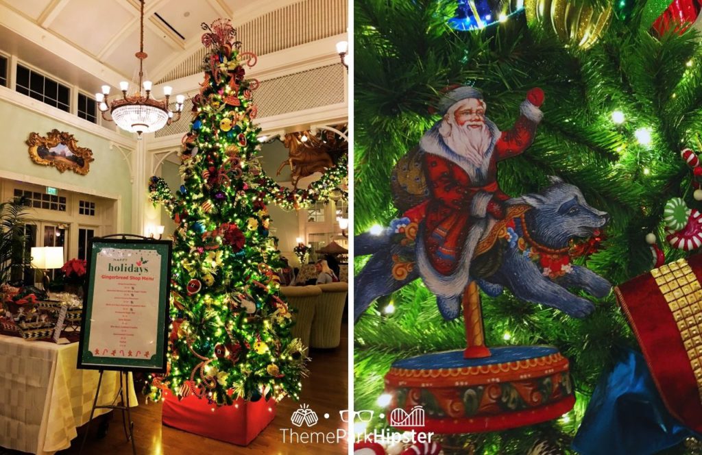 Disney Boardwalk Inn Christmas Tree in the Lobby. One of the best things to Do at Disney World for Christmas