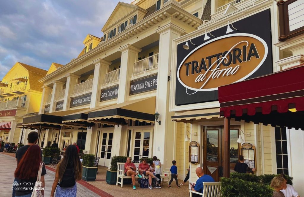 Christmas at Disney Boardwalk Inn and Villas Trattoria al forno entrance