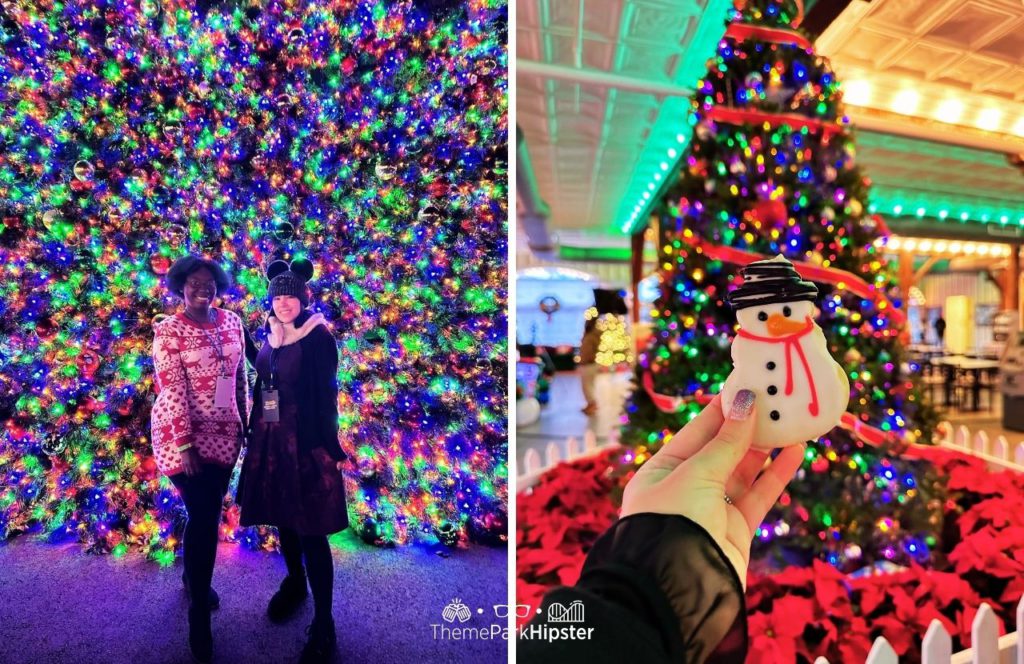 Victoria Wade and Friend enjoying Kennywood Christmas Lights at the Holiday Lights Event 2024