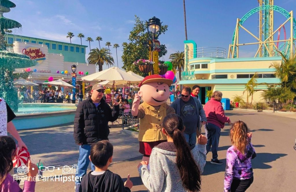 Knott's Berry Farm in California Linus VAn Pelt Character at Peanuts Celebration