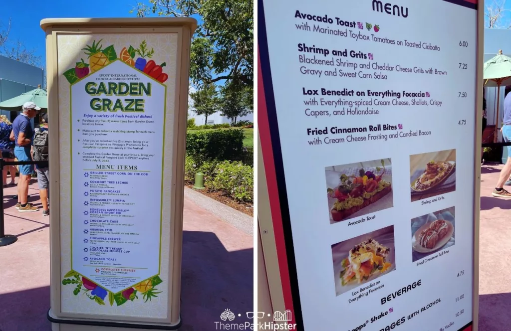 Epcot Flower and Garden Festival 2024 Garden Graze Menu