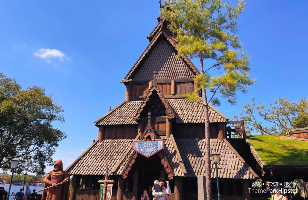 Norway Pavilion at Epcot Gods and Vikings Display Entrance