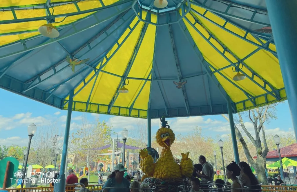 SeaWorld Orlando Resort Sesame Street Land Big Bird Spin Ride. Keep reading to learn about the SeaWorld height requirements.