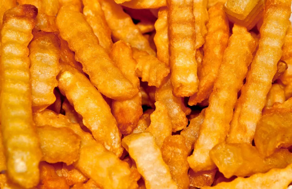 Chickey's and Pete's Famous Crabfries before seasoning. Some of the best food at Hersheypark.