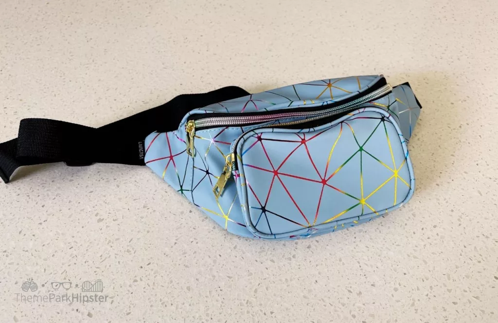 LIVACASA Holographic Epcot Hip Pack. One of the best fanny packs for Disney World