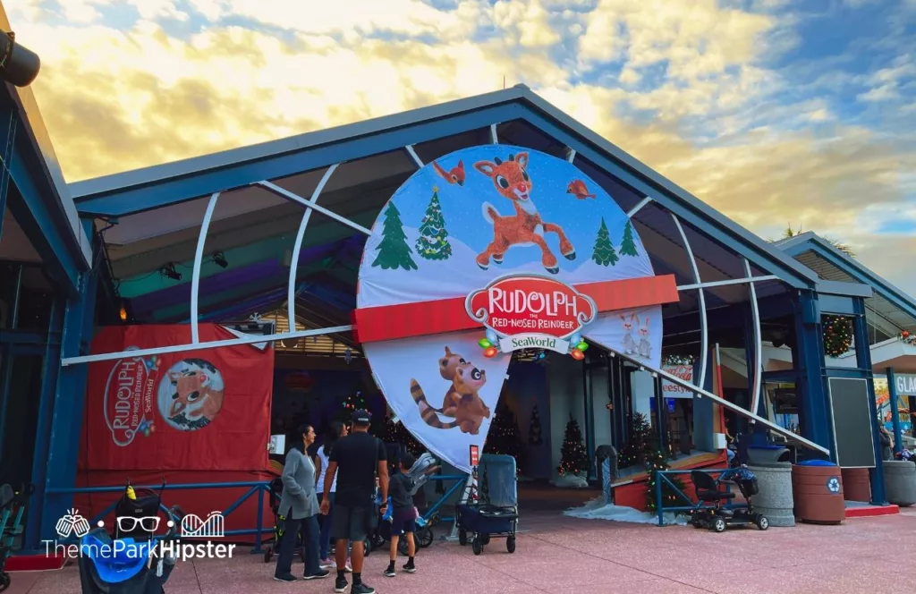 SeaWorld Orlando Resort Christmas Celebration Entrance to Rudolph the Red-Nosed Reindeer. Keep reading to learn more about the special events at SeaWorld Orlando. 