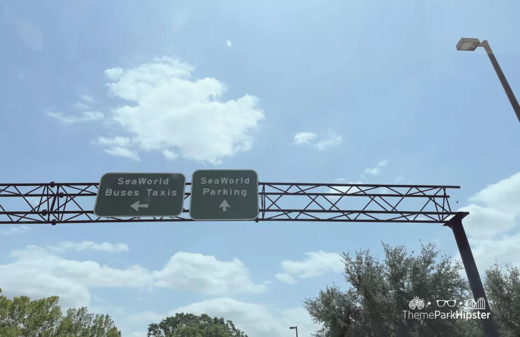 SeaWorld Orlando Resort Parking Sign