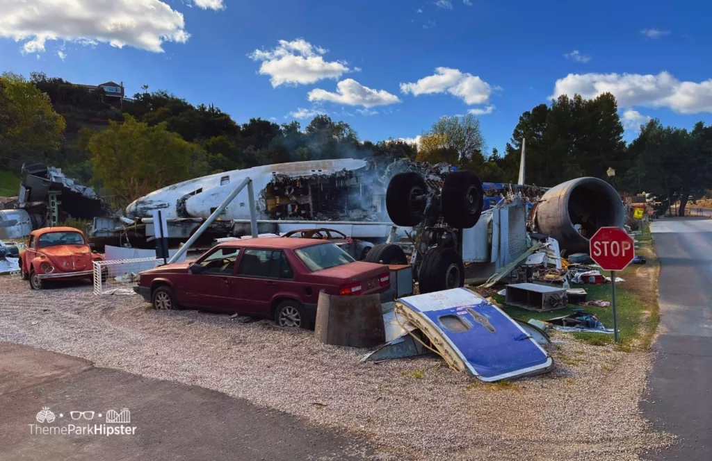 Universal Studios Hollywood Backlot Studio Tour War of Worlds Disaster Plane Crash