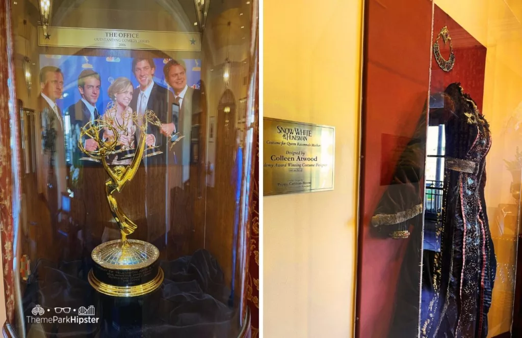 Universal Studios Hollywood VIP Experience The Office Emmy next to Snow White and the Huntsman