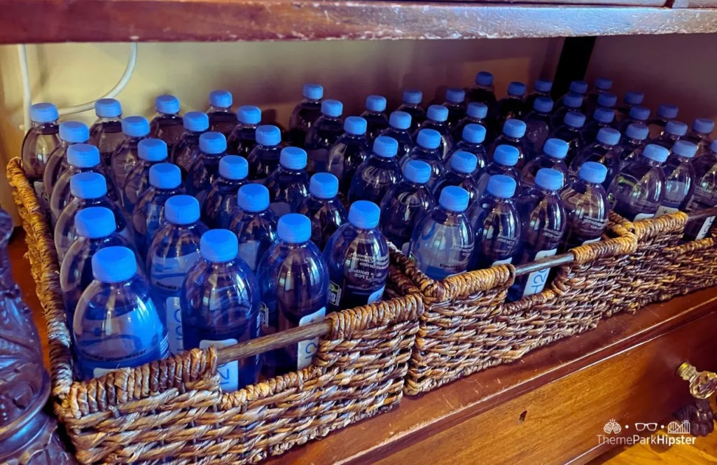 Water bottles at Universal Studios Theme Park. Keep reading to get the best ways to beat the summer Florida heat.