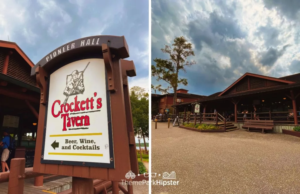 Disney Wilderness Lodge Resort Crocketts Tavern Beer and Wine. One of the best moderate resorts at Disney World for adults.