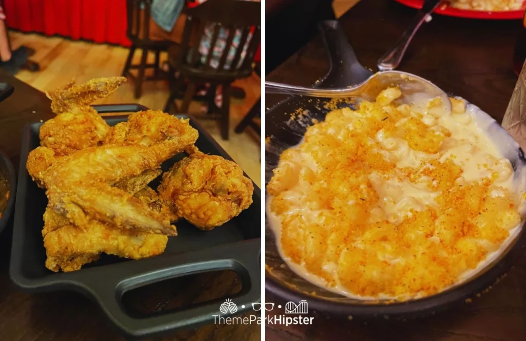 Disney Wilderness Lodge Resort Fried Chicken and Mac and Cheese at Hoop Dee Doo Musical Revue