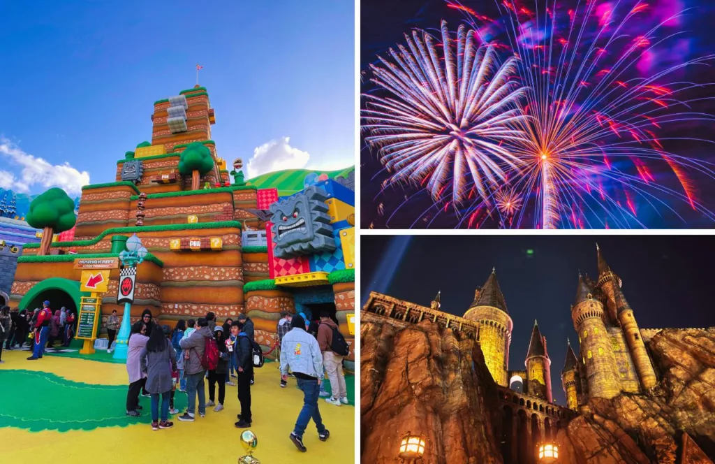 Universal Studios Hollywood during the 4th of July with fireworks. Keep reading to discover all you need to know about how to plan the best 7 day California road trip itinerary.  