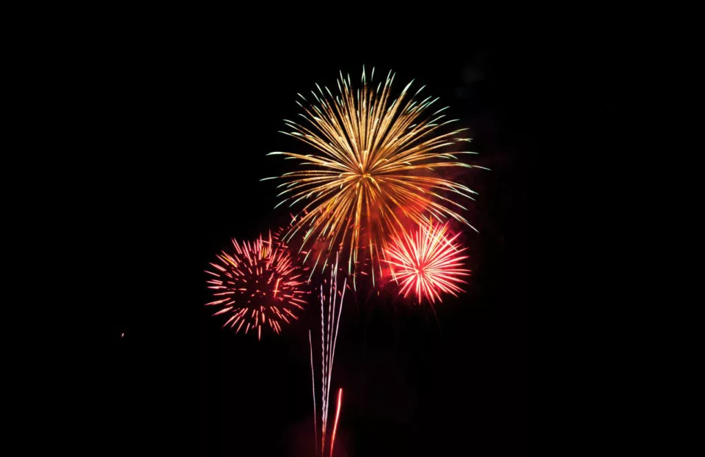 Fireworks for the 4th of July at Universal Studios Hollywood