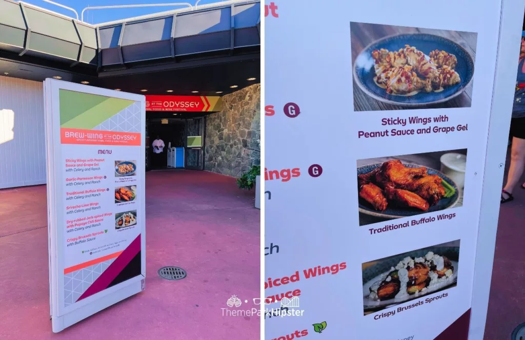 2024 Epcot Food and Wine Festival at Disney World Menu Brew Wing in the Odyssey. Keep reading to learn more about the Epcot International Food and Wine Festival Menu.