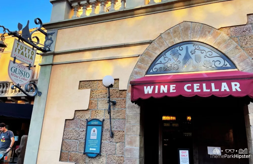 Epcot Italy Pavilion Tutto Italia and Tutto Gusto Restaurant Wine Cellar