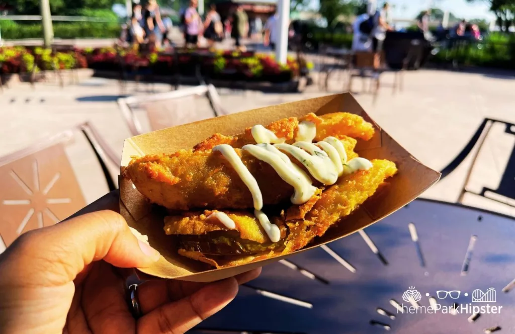 2023 Epcot Food and Wine Festival at Disney Fried Pickles