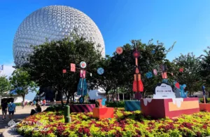 Epcot Food and Wine Festival at Disney Spaceship Earth best drinking around the world shirts for epcot.