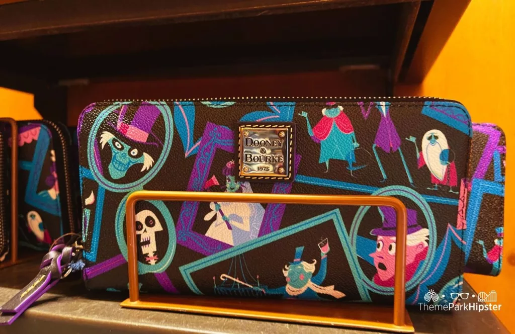 Disney Memento Mori Store Haunted Mansion Merchandise at Magic Kingdom Theme Park Dooney and Burke Wallet