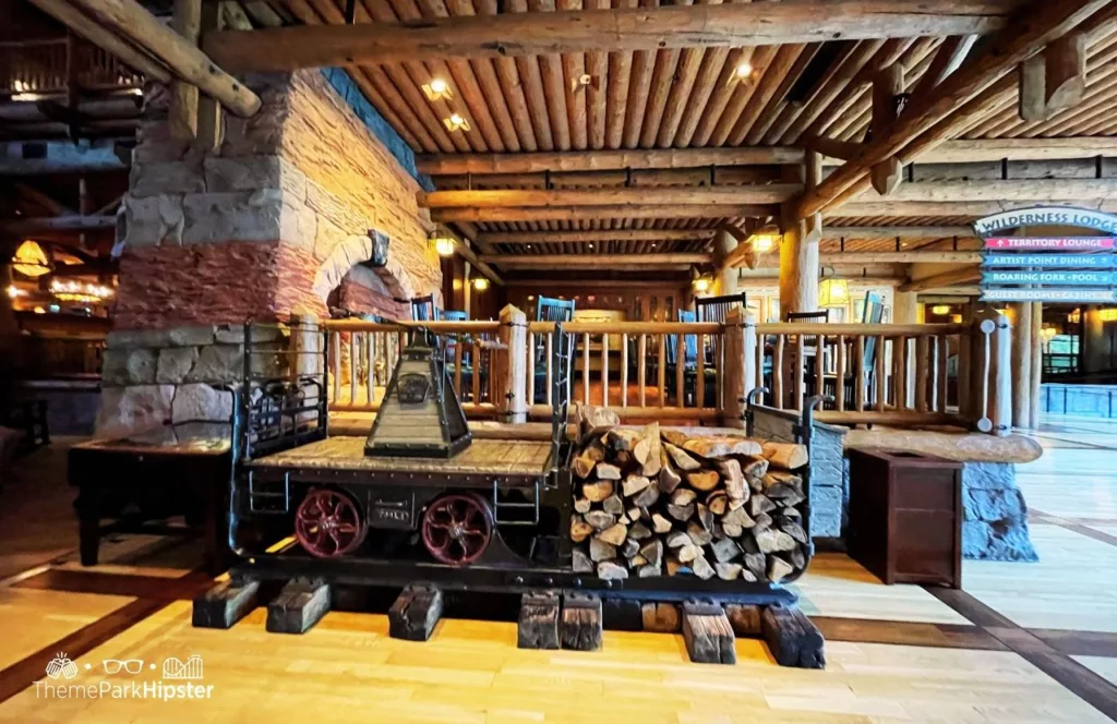 Disney Wilderness Lodge Resort Hotel Wood and Fireplace. Keep reading for the full guide to the most romantic resorts for couples at Walt Disney World. 