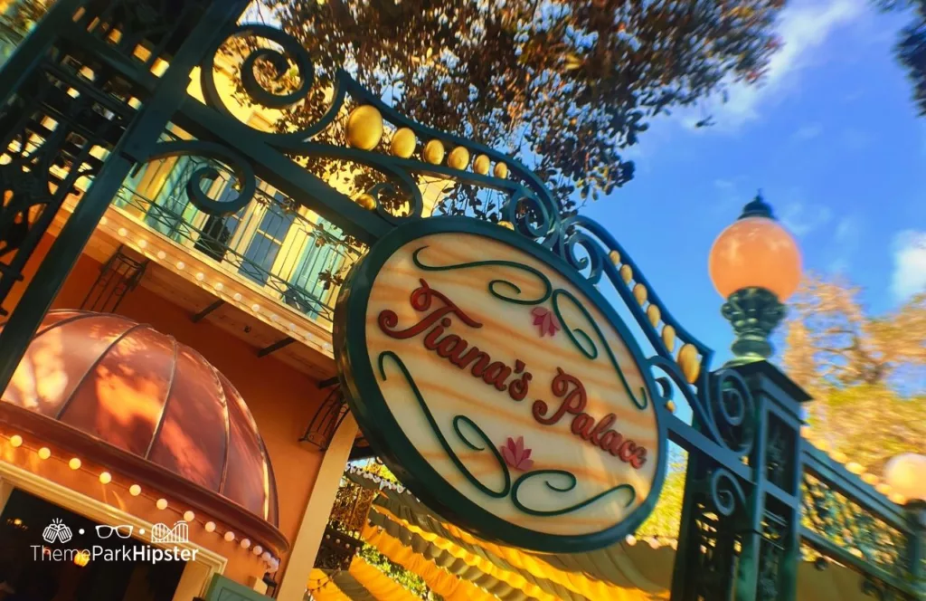 Princess and the Frog Tiana's Palace Restaurant at Disneyland. Keep reading for your own Disneyland Itinerary!