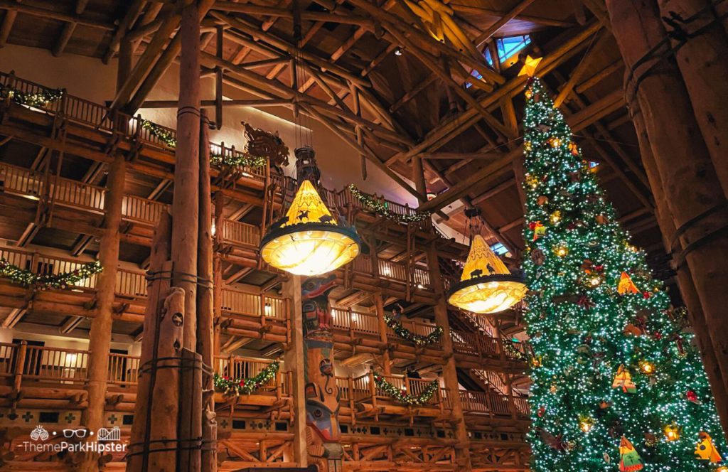 Disney Wilderness Lodge Resort At Christmas Tree Time