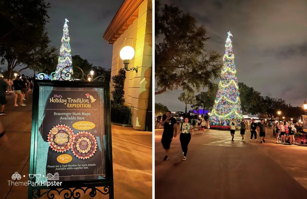 Olafs Holiday Tradition Expedition and Tree Disney Christmas at Epcot Festival of the Holidays 2024