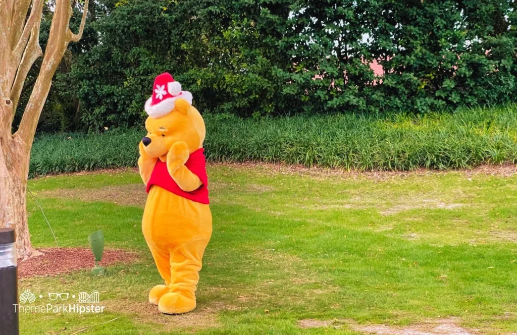 Winnie the Pooh Character at Disney Christmas at Epcot Festival of the Holidays 2024